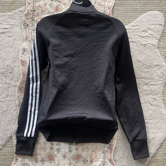 Jeremy Scott x Adidas Black Track Jacket with Ruffle Front - Picture 7 of 10